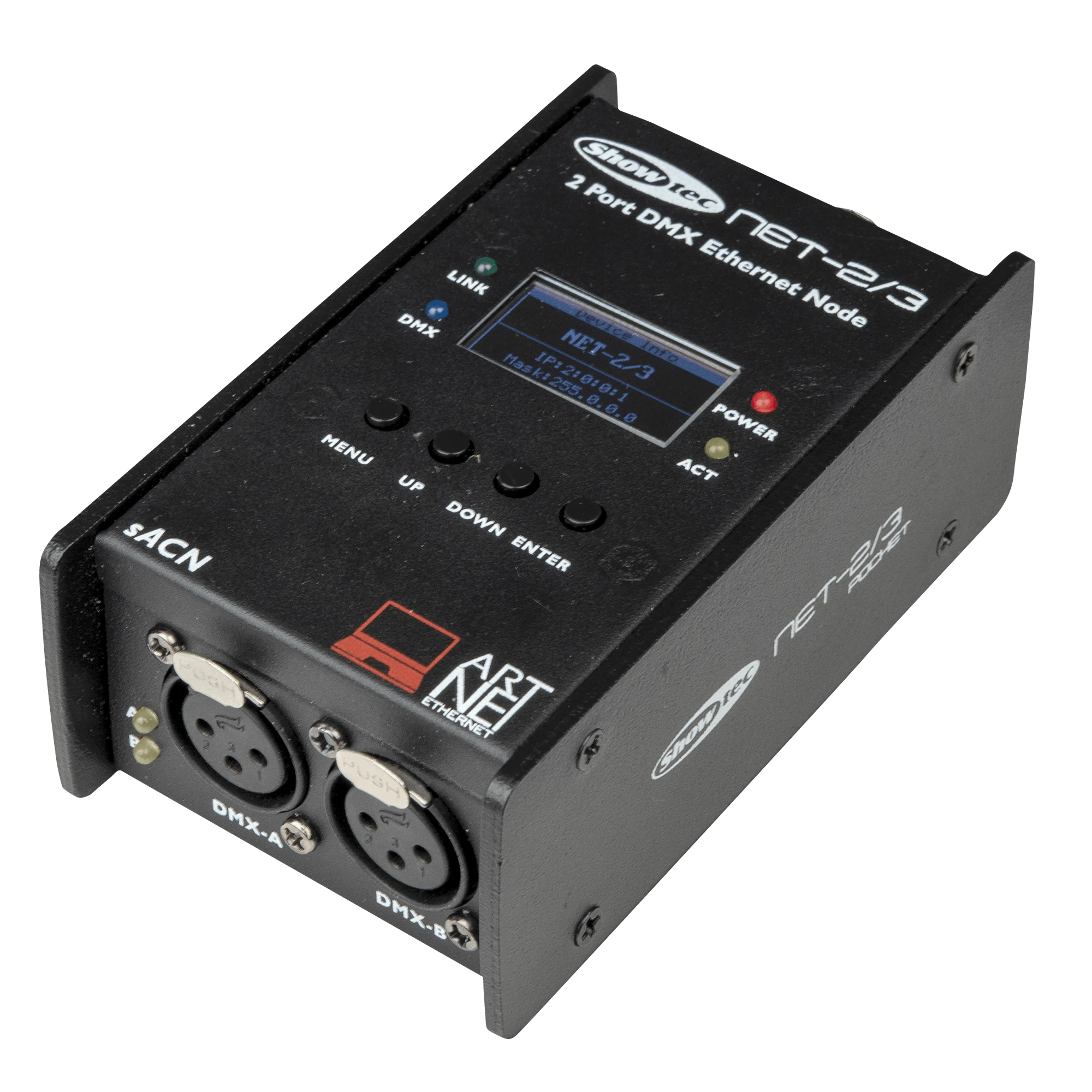 Showtec NET-2/3 pocket, ArtNet/sACN Node f. 2 DMX Universen